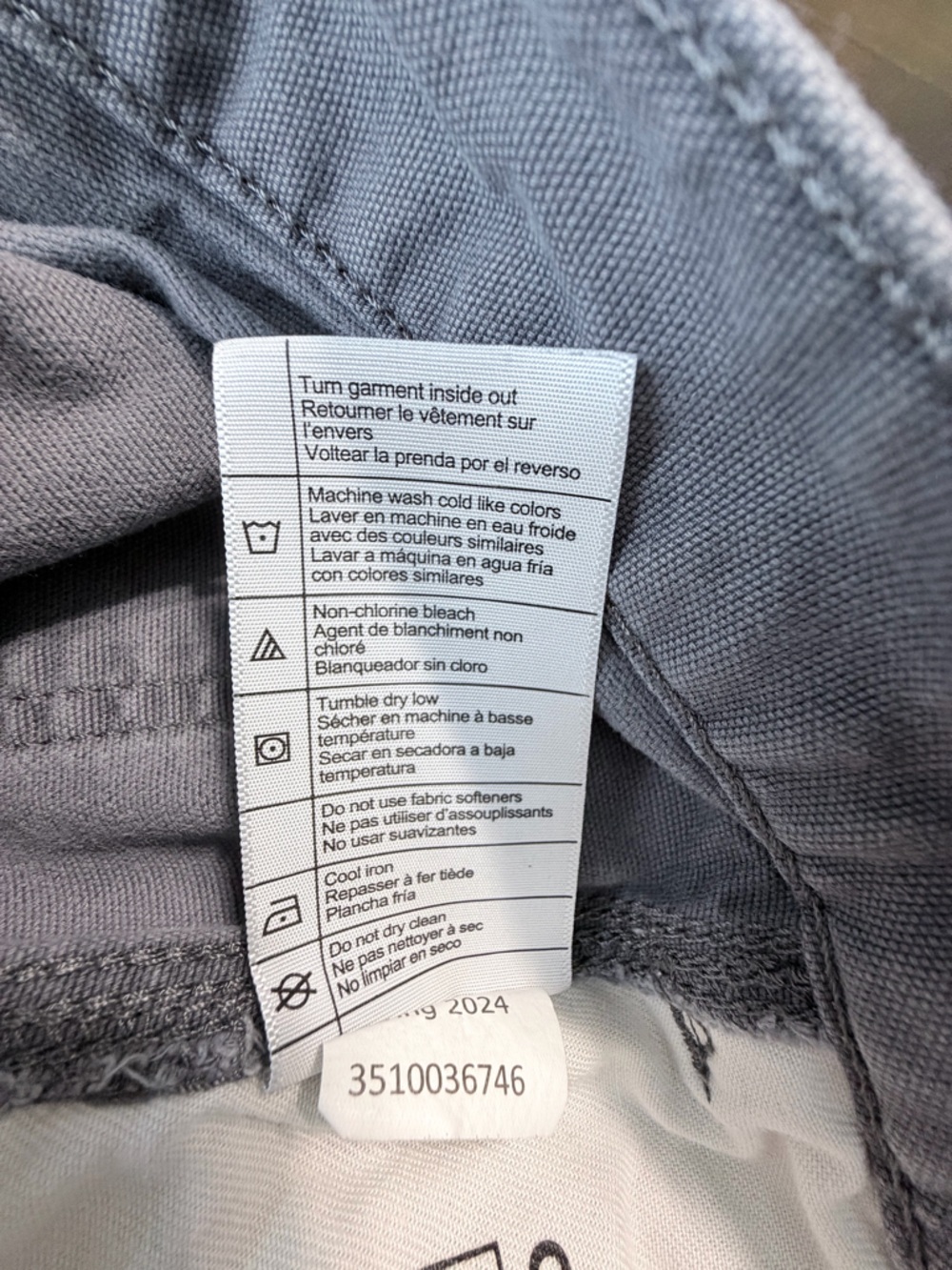CARHART Rugged Flex Relaxed Fit Work Shorts Gray Men’s Size 38 Utility - Picture 7 of 7